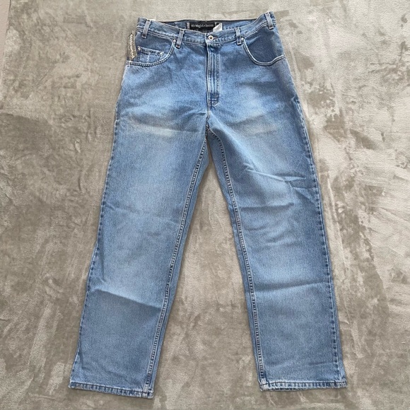 Levi's Other - NWT Levi’s Silver Tab Straight Loose Jeans Light Wash Distressed 36x34